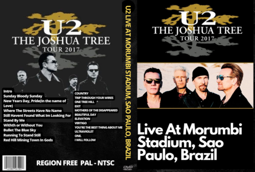 U2 The Joshua Tree Tour Live At Morumbi Stadium, Sao Paulo, Brazil 10-25-2017 DVD