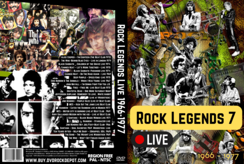 Rock Legends Live 1966 -1977 DVD