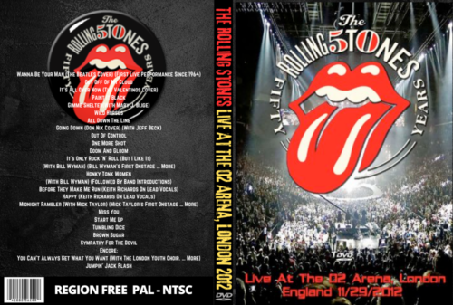 The Rolling Stones Live At The O2 Arena, London England 11/25/2012 DVD