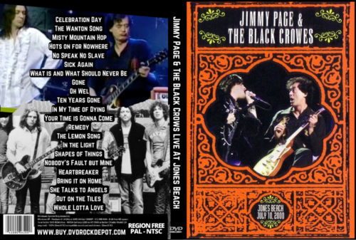 Jimmy Page & The Black Crows Live At Jones Beach Theater, Wantaugh, N.Y. 07-10-2000 DVD