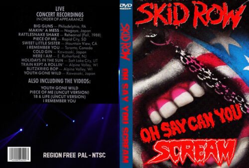 SKID ROW Oh say can you Scream 1990 DVD