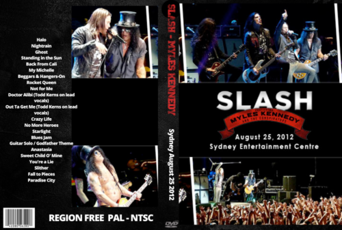 Slash Feat. Myles Kennedy & The Conspirators Live At The Sydney Entertainment Centre, Sydney, Australia 08/25/2012 DVD