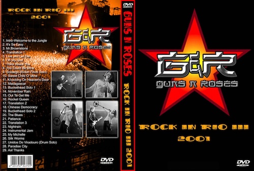 GUNS AND ROSES Live In Rock In Rio 3 2001 DVD | DVD Rock Depot