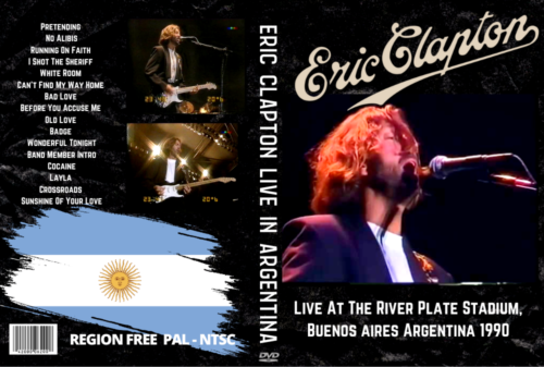 ERIC CLAPTON Live At The River Plate Stadium, Buenos aires Argentina 1990 DVD
