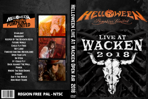 Helloween Live At Wacken Open Air Festival Germany 2018 DVD