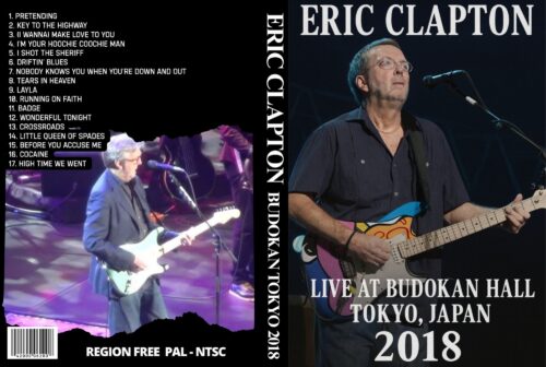Eric Clapton Live At Budokan Hall Tokyo Japan 2018 DVD