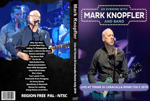 Mark Knopfler Live At Terme Dicaralla Rome Italy 2019 DVD