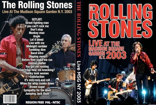The Rolling Stones  Live At The Madison Square Garden N.Y. 2003 DVD