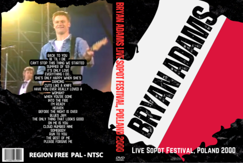 Bryan Adams Live Sopot Festival, Poland 2000 (2 Dvds)