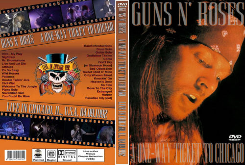 GUNS N ROSES Live In Chicago 1992 DVD (2 DVD Set)