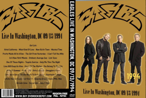 EAGLES Live In Washington, DC 09/13/1994 (2 DVDs)