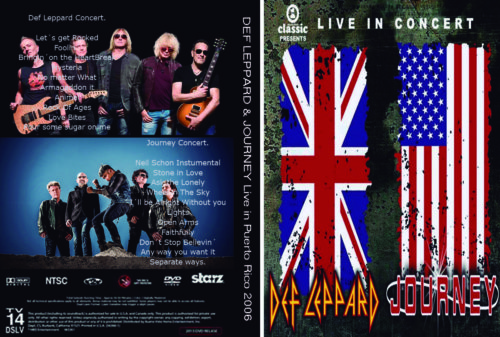 DEF LEPPARD & JOURNEY Live in Puerto Rico 2006 DVD