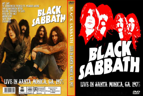 BLACK SABBATH Live In Santa Monica CA. 1975 DVD