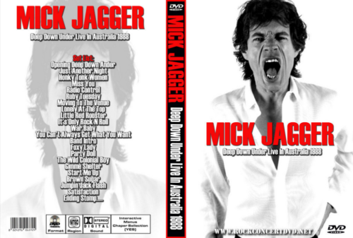 MICK JAGGER Deep Down Under Live in Australia 1988 DVD