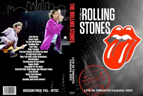 ROLLING STONES Live in Toronto Canada 2003 DVD