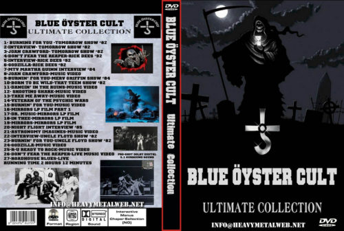 BLUE OYSTER CULT THE ULTIMATE COLLECTION LIVE & PROMO CLIPS FROM 1975-1990