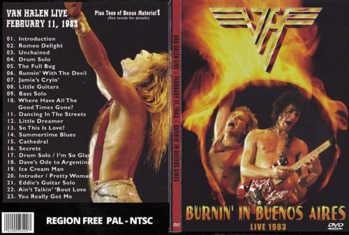 VAN HALEN LIVE IN BUENOS AIRES, ARGENTINA 1983 DVD