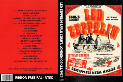 LED ZEPPELIN EARLS COURT, LONDON, ENGLAND 05/25/1975(SECOND NIGHT