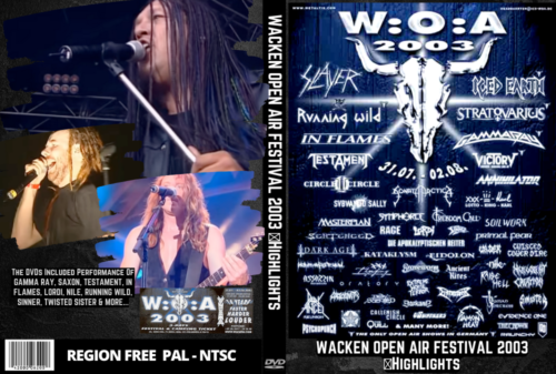 Wacken Open Air Festival Germany 2003 (2 DVds)