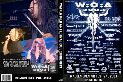 Wacken Open Air Festival Germany 2003 (2 DVds) | DVD Rock Depot