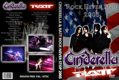 CINDERELLA & RATT Rock Never Stop Tour 2005 (2 DVD SET)