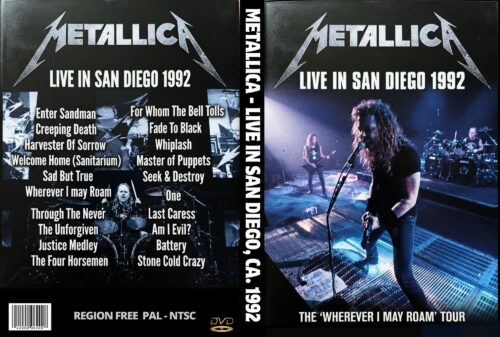 Metallica Live In San Diego 1992 DVD