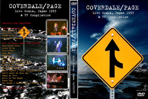 COVERDALE / PAGE Live In Osaka, Japan 1993 + TV Compilation DVD