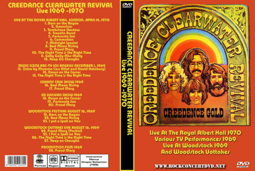 CREEDENCE CLEARWATER REVIVAL Live 1969 -1970 DVD