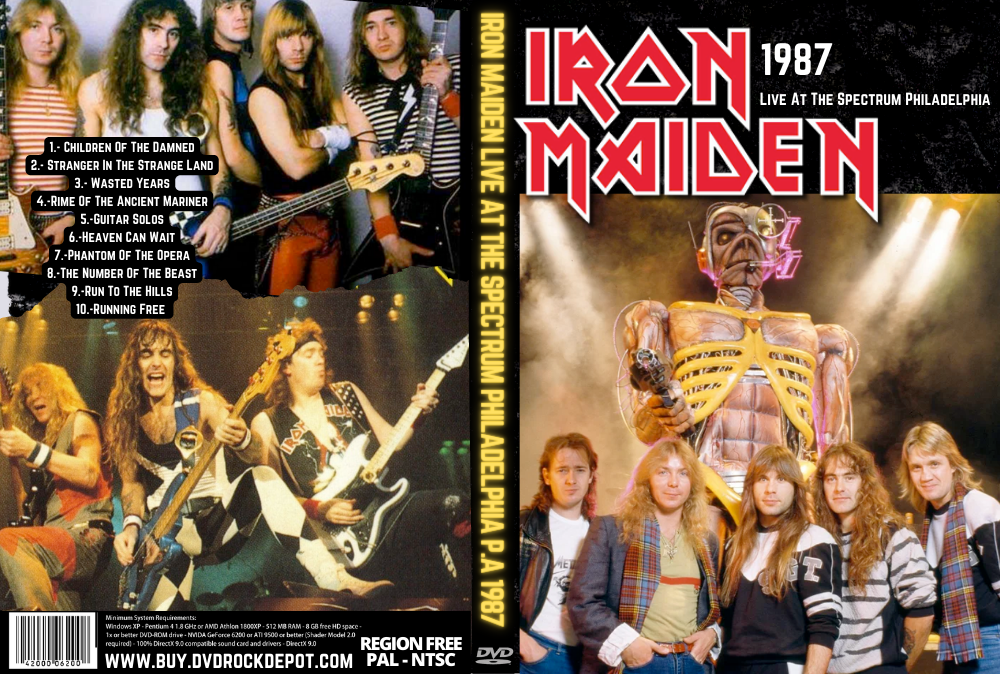 Iron Maiden Live At The Spectrum Philadelphia P.A 1987 DVD