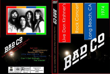 Bad Company Live Don Kirshner´s Rock Concert, Long Beach, C.A 1974 DVD