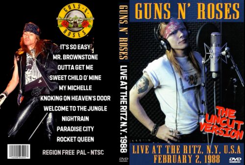 GUNS N ROSES Live At The Ritz, N.Y 02/02/1988 DVD