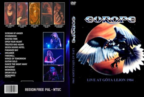 Europe Live In Stockholm, Sweden 1984 (Ultra Rare) DVD