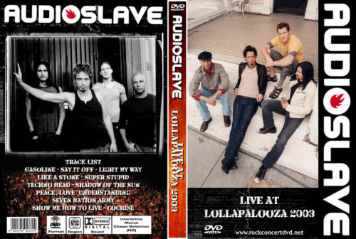 AUDIOSLAVE Live At Lollapalooza 2003 DVD | DVD Rock Depot