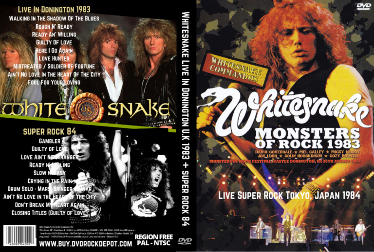 Whitesnake Live In Donington U.K 1983 + Live Super Rock Tokyo, Japan 1984 DVD