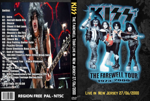Kiss  The Farewell Tour Live At The Continental Airlines Arena, N.J. 06/27/2000 DVD