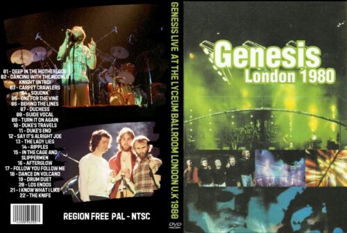 Genesis  Live In Concert At The Lyceum Ballroom London U.K 05/06/1980 DVD