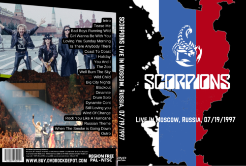 SCORPIONS Live In Moscow, Russia, 07/19/1997 DVD