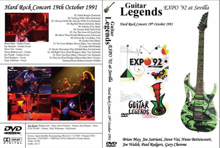 GUITAR LEGENDS LIVE! Expo Sevilla 1992. DVD