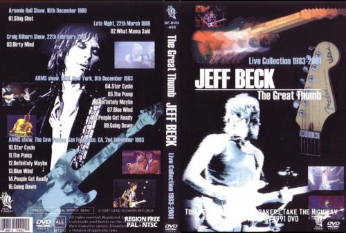JEFF BECK The Great Thumb Live Collection 1983-2001 DVD
