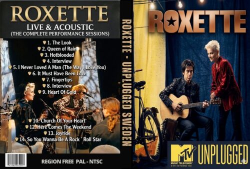 Roxette MTV Unplugged Sweden, 01/09/1993 DVD | DVD Rock Depot