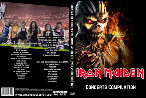 IRON MAIDEN Concerts Compilation 1981,1987,2000,2006 DVD
