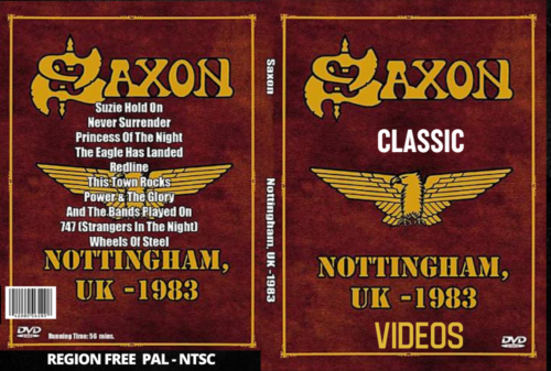 SAXON Live In Nottingham 1983 + Videos DVD
