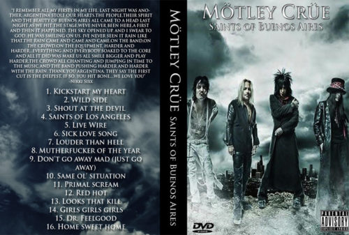Motley Crue  Live In Buenos Aires Argentina 10/11/2008 DVD