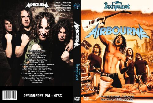AIRBOURNE Live In Cologne, Germany, Rockpalast 03/22/2010 DVD
