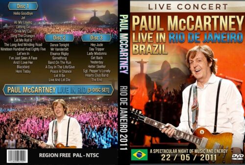Paul Mccartney Live In Rio The Janeiro Brazil 22/05/2011 (3 DVD Set))