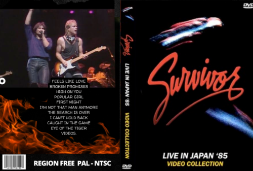 Survivor Live In Japan 1985 + Videos DVD