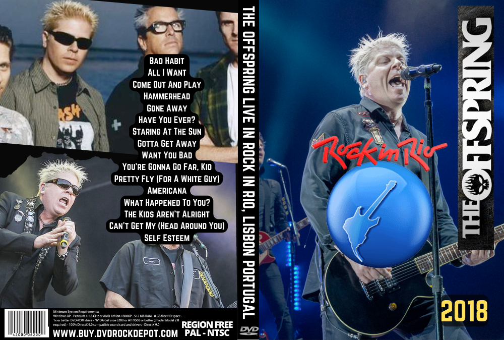The OFFSPRING  Live In Rock In Rio, Lisbon Portugal 06/06/2008 DVD