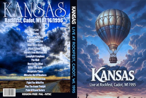 KANSAS Rockfest, Cadot, WI 07/16/1995 DVD