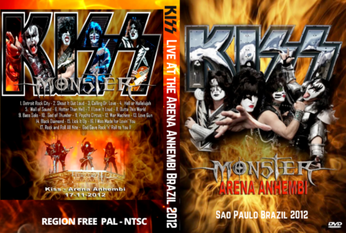 KISS Live At the Arena Anhembi, Sao Paulo, Brazil 11/17/2012 DVD