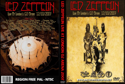 LED ZEPPELIN Live at London O2 Arena 12/10/2007 DVD